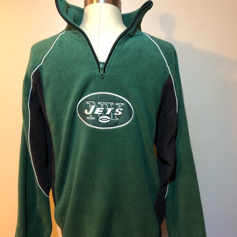 Reebok New York Jets 1/4 zip fleece pullover